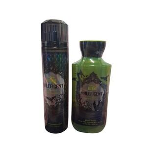 Rare Seasonal Bath & Body Works Womens MALEFICENT Body Care 2pcs Bundle Mist Gel